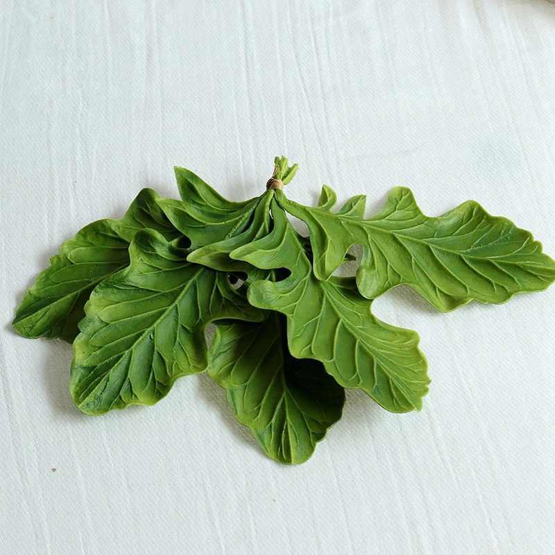 Искусственные зеленые листья герберы на ощупь искусственные растения для