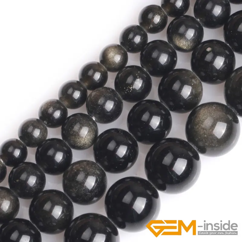 1.5mm-2mm Big Hole Natural 6mm 8mm 10mm12mm Round Golden Black Obsidian Stone Loose Beads For Jewelry Making 15" Wholesale
1.5mm-2mm Big Hole Natural 6mm 8mm 10mm12mm Round Golden Black Obsidian Stone Loose Beads For Jewelry Making 15" Wholesale