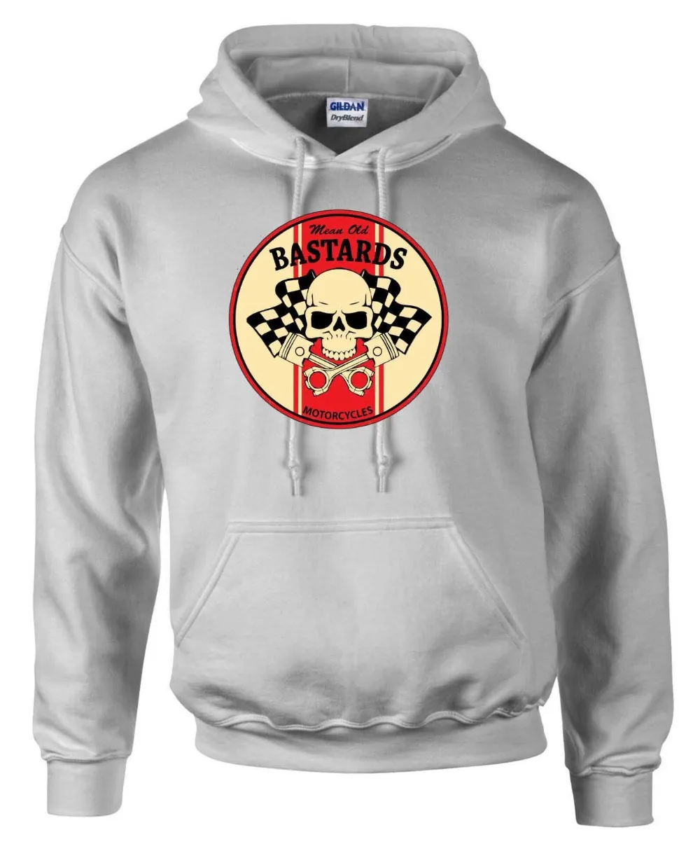 Biker Mean Old Bastards Round Style Motorcycle Printed Hoodies Sweatshirt