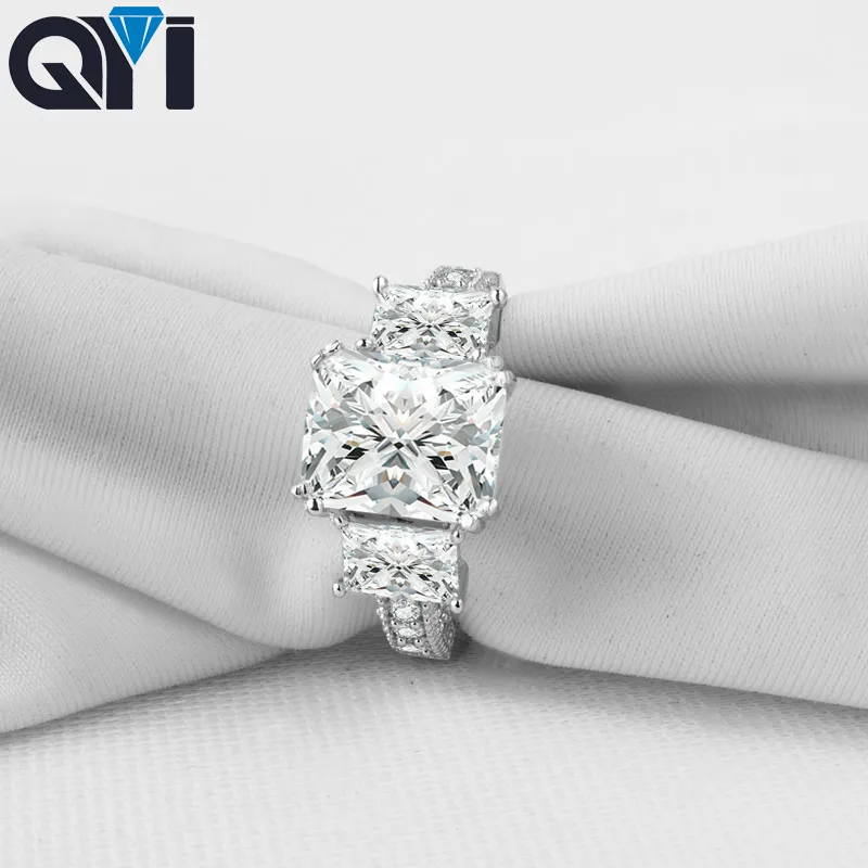 QYI 3 ct Square Cut 925 Sterling Silver Rings Women Engagement Jewelry Sona Simulated Diamond Wedding Rings Gift
QYI 3 ct Square Cut 925 Sterling Silver Rings Women Engagement Jewelry Sona Simulated Diamond Wedding Rings Gift