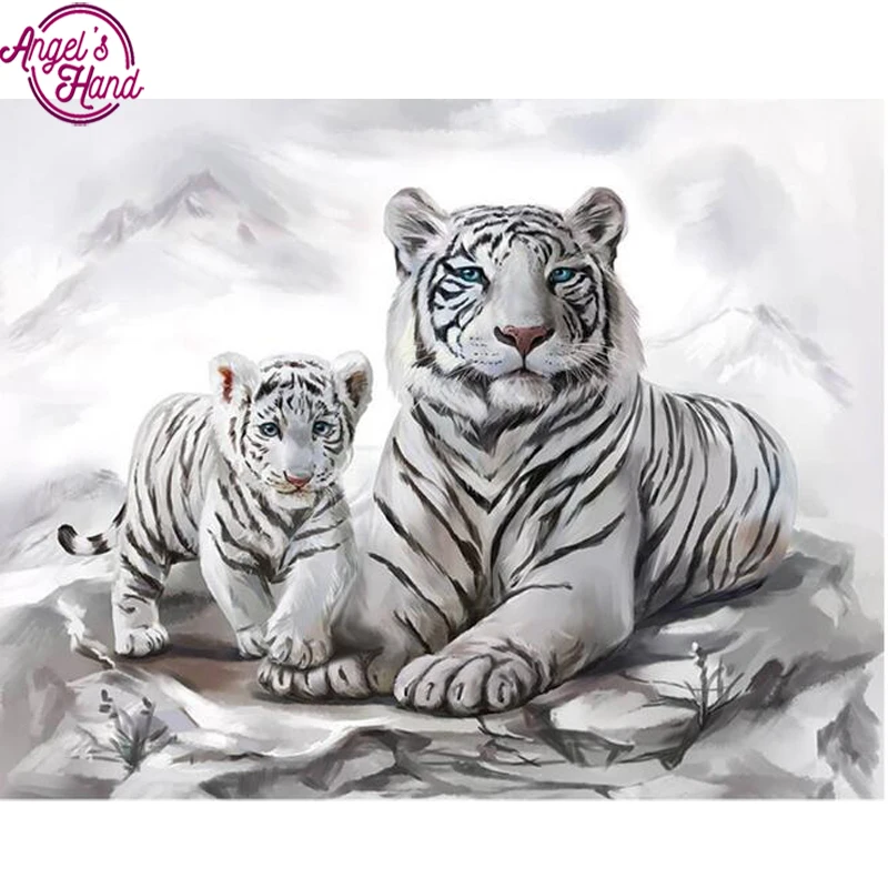 Diamond Embroidery Animal Wall Art Square Cross Stitch Full Diamond Painting White tiger Living Room Decor Needlework
Diamond Embroidery Animal Wall Art Square Cross Stitch Full Diamond Painting White tiger Living Room Decor Needlework