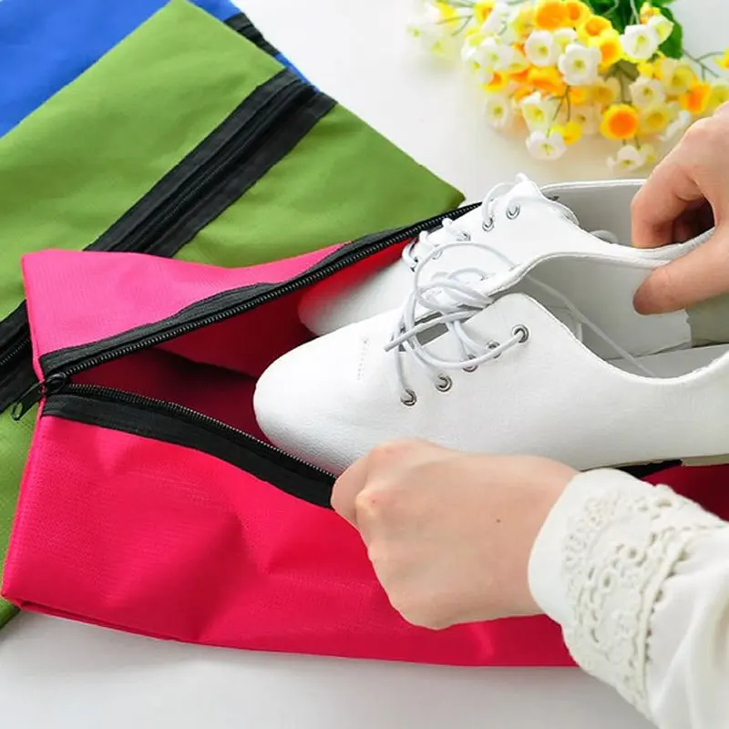 Portable Hook Travel Bags Waterproof Nylon Shoe Storage Pouch Wash Bag Dust Case Zipper Closure Tidy Organizer | Багаж и сумки