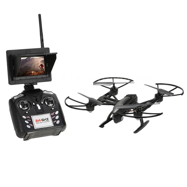 Квадрокоптер JXD 509G 2 4G 2.0мп HD камера 4 канала 6 осевой гироскоп 5 8G FPV ЖК монитор 30C Lipo