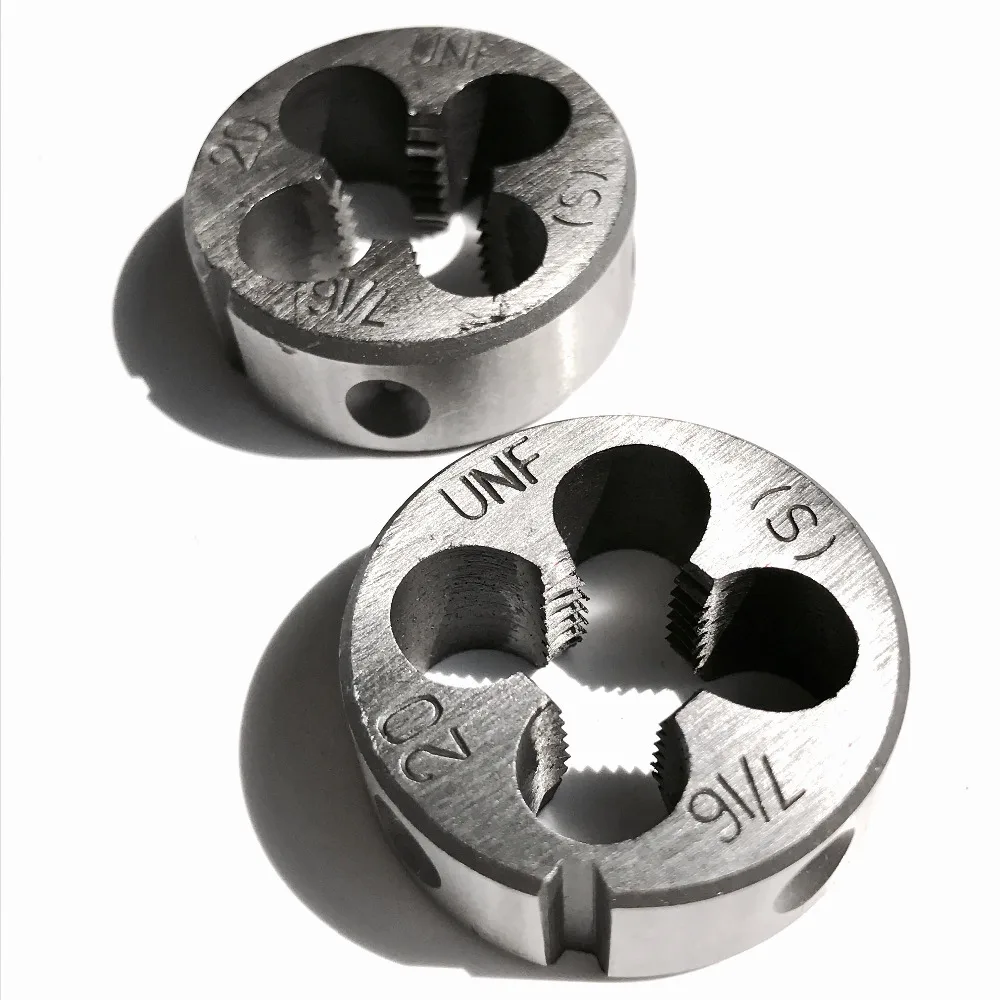 Free shipping of 2PCS Alloy steel made UNC 7/16"-14 manual threading dies for metal workpiece outer threads making
Free shipping of 2PCS Alloy steel made UNC 7/16"-14 manual threading dies for metal workpiece outer threads making