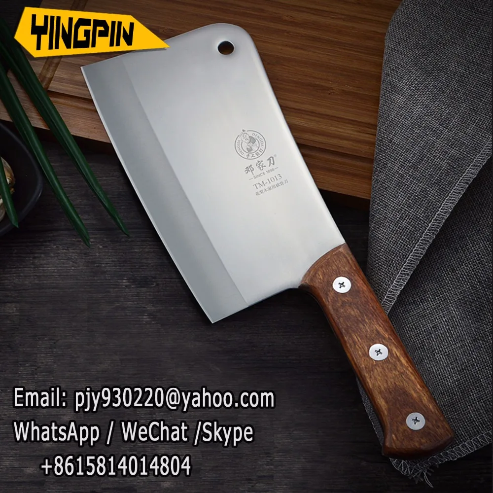 Thickening Forged Kitchen Chef Chop Bone Knife Household Cut Bone Cleaver Cooking Knives For Hard Food Wood chopper.
Thickening Forged Kitchen Chef Chop Bone Knife Household Cut Bone Cleaver Cooking Knives For Hard Food Wood chopper.