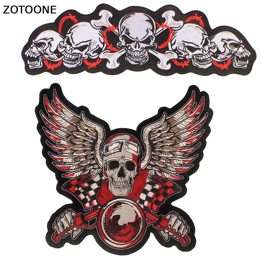 ZOTOONE Red Motor Racing Punk Skull Patch Iron Biker Morale Wings Back Patch Badge Letter Embroidery Patches for Clothes Stripe
ZOTOONE Red Motor Racing Punk Skull Patch Iron Biker Morale Wings Back Patch Badge Letter Embroidery Patches for Clothes Stripe