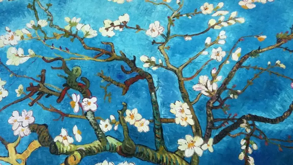 Дешевые картины маслом Ван Гога для Гостиная ветвей миндальное дерево декор на