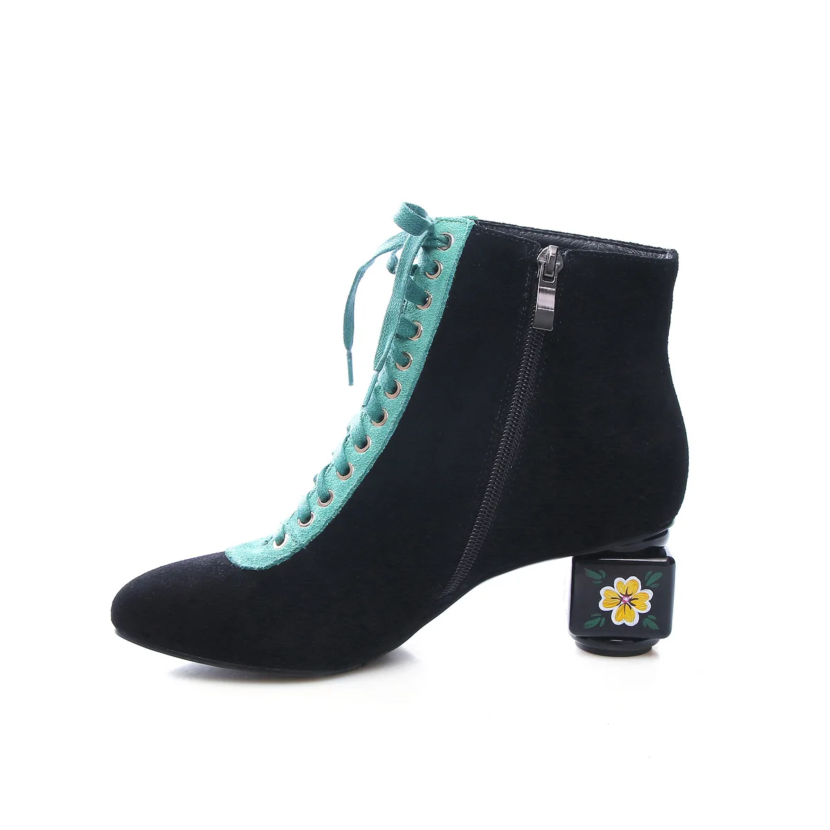 2019 spring and summer fashion new round head square with women's shoes flowers solid suede retro elegant ladies ankle boots
2019 spring and summer fashion new round head square with women's shoes flowers solid suede retro elegant ladies ankle boots