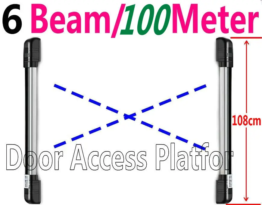 6 Infrared Beams+100 Meter Detect Distance Office thieves Catching Window Sensor Gate Alarm Infrared Beam Barrier gate Detector
6 Infrared Beams+100 Meter Detect Distance Office thieves Catching Window Sensor Gate Alarm Infrared Beam Barrier gate Detector