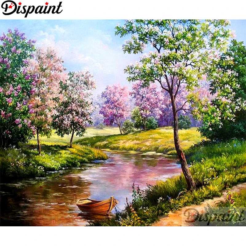 

Dispaint Full Square/Round Drill 5D DIY Diamond Painting "natural scenery" 3D Embroidery Cross Stitch Home Decor Gift A11408