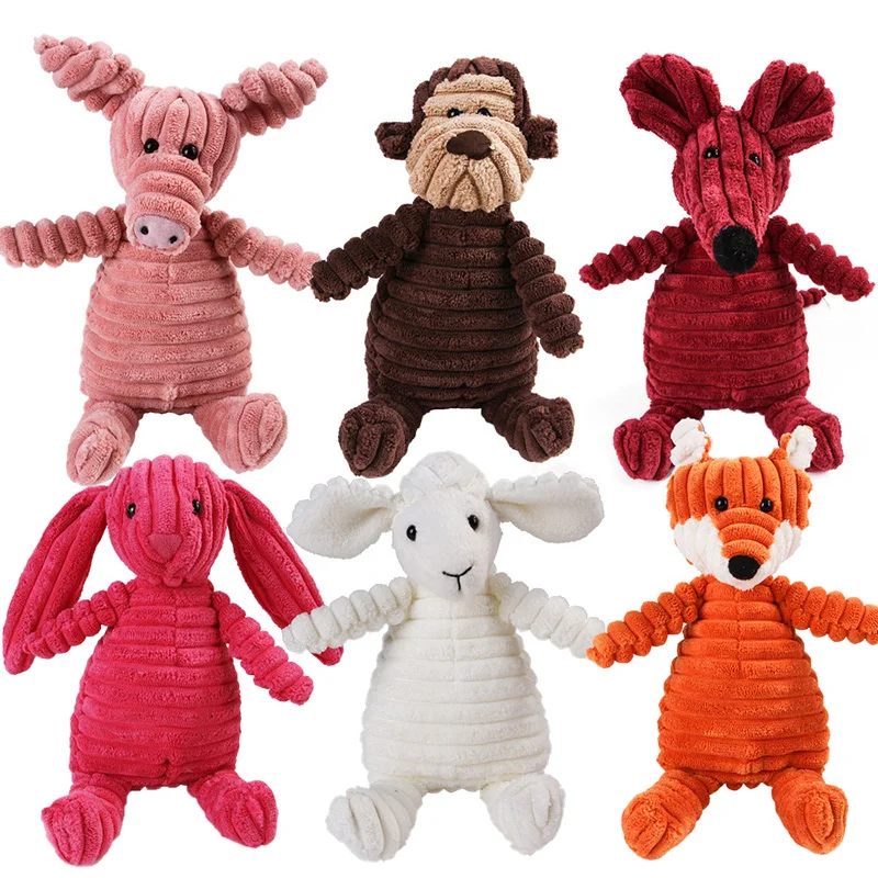 Corduroy Dog Toys for Small Large Dogs Funny Animal Plush Dog Squeaky Toy Puppy Interactive Chew Toys Bite Resistant Pet Toy
Corduroy Dog Toys for Small Large Dogs Funny Animal Plush Dog Squeaky Toy Puppy Interactive Chew Toys Bite Resistant Pet Toy