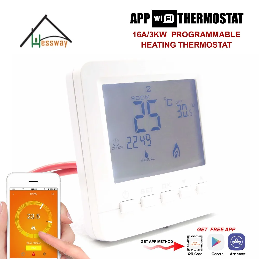16A 3KW APP remote control wifi temperature controller thermostat for Infrared Heater Wall Panel
16A 3KW APP remote control wifi temperature controller thermostat for Infrared Heater Wall Panel
