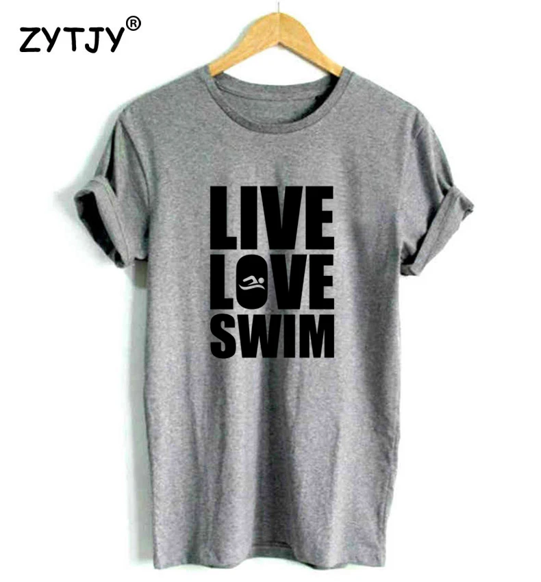 Live Love Swim Letters Print Women tshirt Casual Cotton Hipster Funny t shirt For Girl Top Tee Tumblr Drop Ship BA-158
Live Love Swim Letters Print Women tshirt Casual Cotton Hipster Funny t shirt For Girl Top Tee Tumblr Drop Ship BA-158
