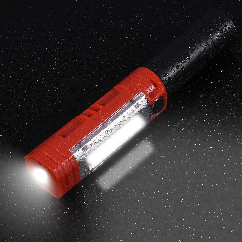 Coba led worklight cob hand-held work light by 3*AA battery with clip 4 modes magnetic flashlight with red light warning light
Coba led worklight cob hand-held work light by 3*AA battery with clip 4 modes magnetic flashlight with red light warning light