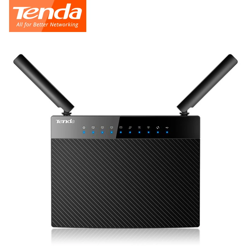 Tenda AC9 беспроводной маршрутизатор двухдиапазонный wifi 1200 Мбит/с 2 4 ГГц/5 ГГц 900 + 300 *