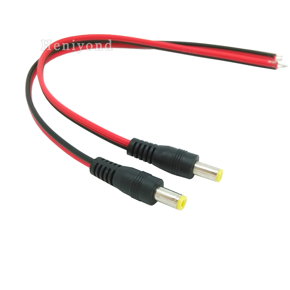 10Pcs 2.1x5.5 mm Male plug 12V DC Power Pigtail cable jack for CCTV Security Camera connector
10Pcs 2.1x5.5 mm Male plug 12V DC Power Pigtail cable jack for CCTV Security Camera connector