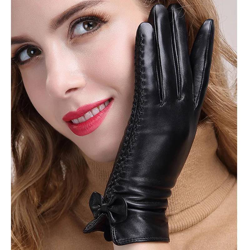 Fashion New Leather Gloves Ladies Winter Sheepskin Gloves Women'S Thick Warm Touch Screen MLZ010-5
Fashion New Leather Gloves Ladies Winter Sheepskin Gloves Women'S Thick Warm Touch Screen MLZ010-5