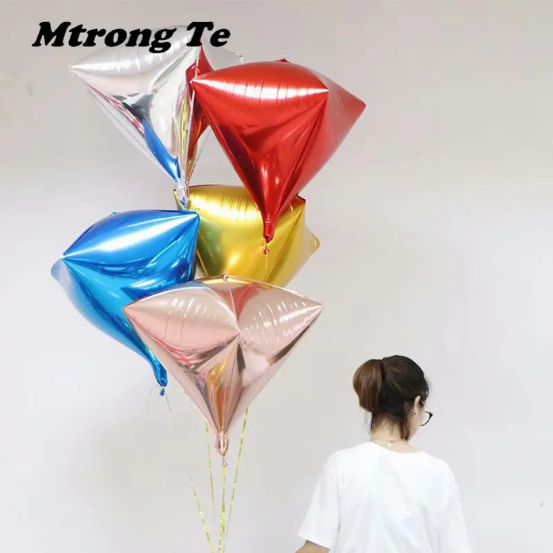 20pcs/lot 24inch Rose Gold 4D Diamond Cube Shaped Foil Helium Balloons Solid Wedding Baby Shower Birthday Party New Year Decor
20pcs/lot 24inch Rose Gold 4D Diamond Cube Shaped Foil Helium Balloons Solid Wedding Baby Shower Birthday Party New Year Decor