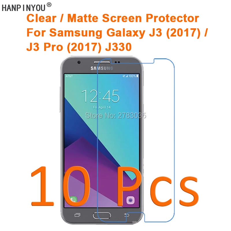 Прозрачная/Антибликовая матовая защитная пленка HD 10 шт./лот для Samsung Galaxy J3 (2017) / J3 Pro (2017) J330, защитная пленка
Прозрачная/Антибликовая матовая защитная пленка HD 10 шт./лот для Samsung Galaxy J3 (2017) / J3 Pro (2017) J330, защитная пленка