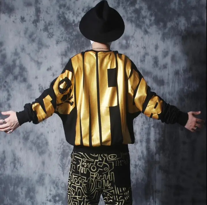 Winter 2020 new Korean version of the trend long-sleeved shirt hip hop hot gold men's tide loose bat sleeve pullover
Winter 2020 new Korean version of the trend long-sleeved shirt hip hop hot gold men's tide loose bat sleeve pullover