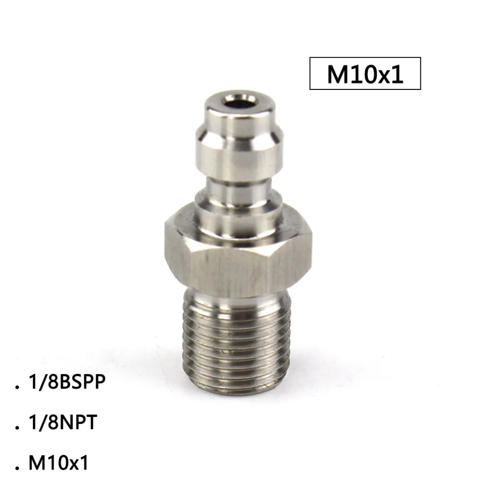 PCP Airforce Пейнтбол пневматический M10x1 1/8 BSPP 1/8NPT штекер высокого давления быстрая