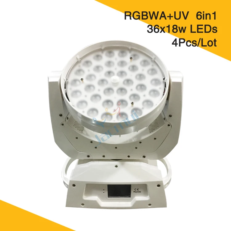 (4Pcs/Lot) Sales Promotion White Housing 36*18W Led RGBWA+UV 6in1 Zoom Moving Head Light
(4Pcs/Lot) Sales Promotion White Housing 36*18W Led RGBWA+UV 6in1 Zoom Moving Head Light