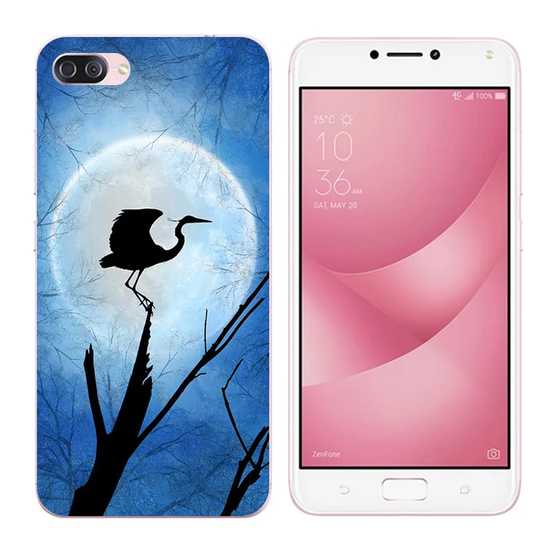 Silicone Cases For Asus Zenfone 4 Max ZC520KL 5.2" DIY Soft TPU Back Cover Hand Printing |