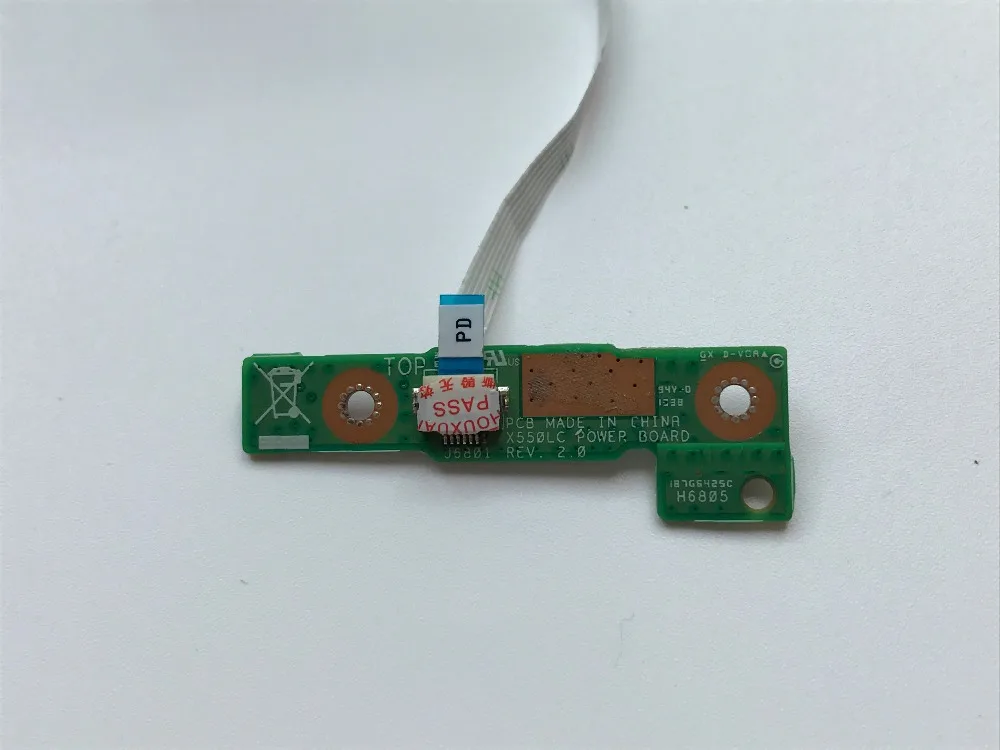 Original for Asus X550 X550V X550C X550CC X550CA X550VC SWITCH Power Button Board With Cable
Original for Asus X550 X550V X550C X550CC X550CA X550VC SWITCH Power Button Board With Cable