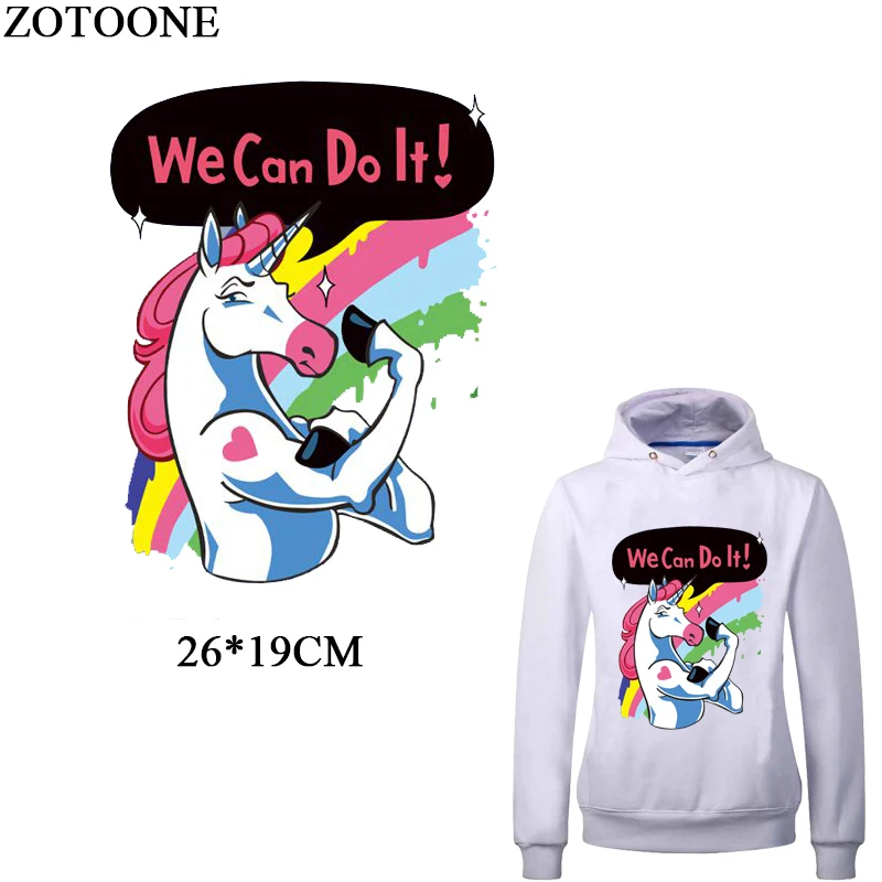 ZOTOONE Cute Unicorn Patches For Kids Clothing DIY sticker Iron On Transfers Letters Rainbow Patch Washable Accessory Heat Press
ZOTOONE Cute Unicorn Patches For Kids Clothing DIY sticker Iron On Transfers Letters Rainbow Patch Washable Accessory Heat Press