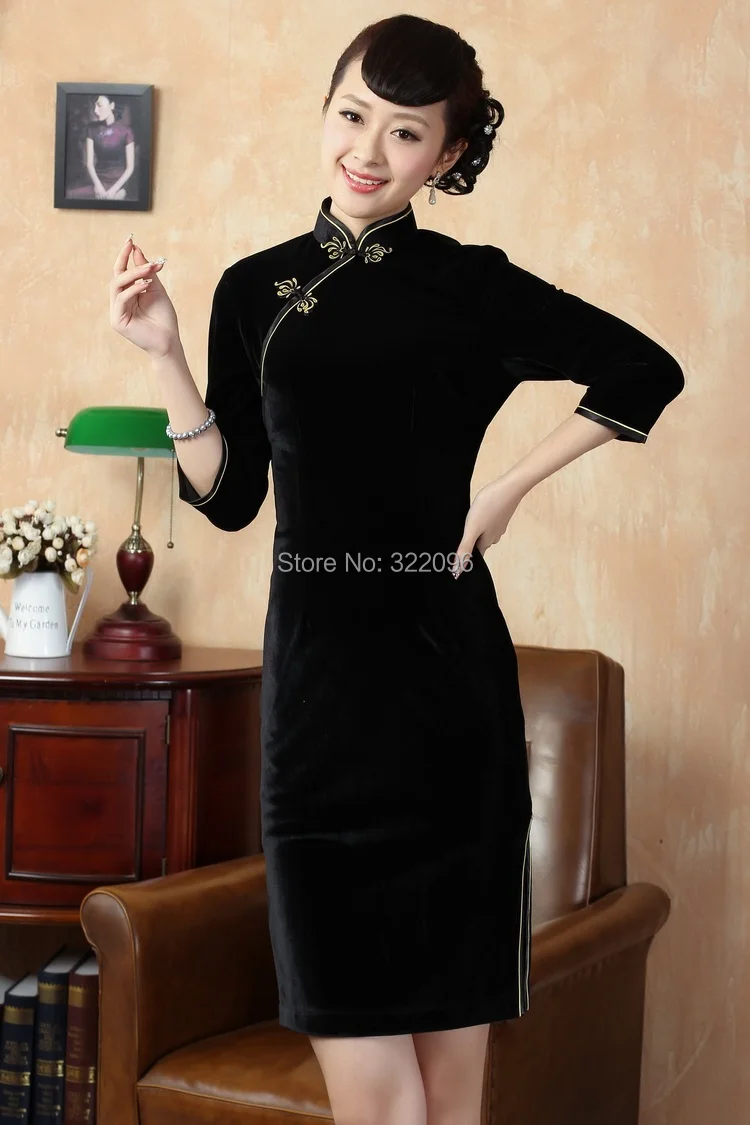 Shanghai Story Traditional chinese dress Velour cheongsam dresses qipao chinese dress Cheong-sam chinese dress 5 color
Shanghai Story Traditional chinese dress Velour cheongsam dresses qipao chinese dress Cheong-sam chinese dress 5 color