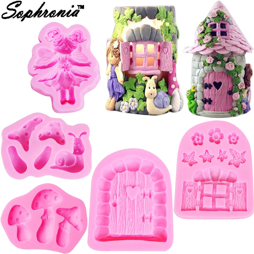 10PCS/SET 5PCS 3D Fairy Flower House Muchroom Snail Cake Silicone Mold Fondant Chocolate Candy Sugar Decorating Bake Tools C173
10PCS/SET 5PCS 3D Fairy Flower House Muchroom Snail Cake Silicone Mold Fondant Chocolate Candy Sugar Decorating Bake Tools C173