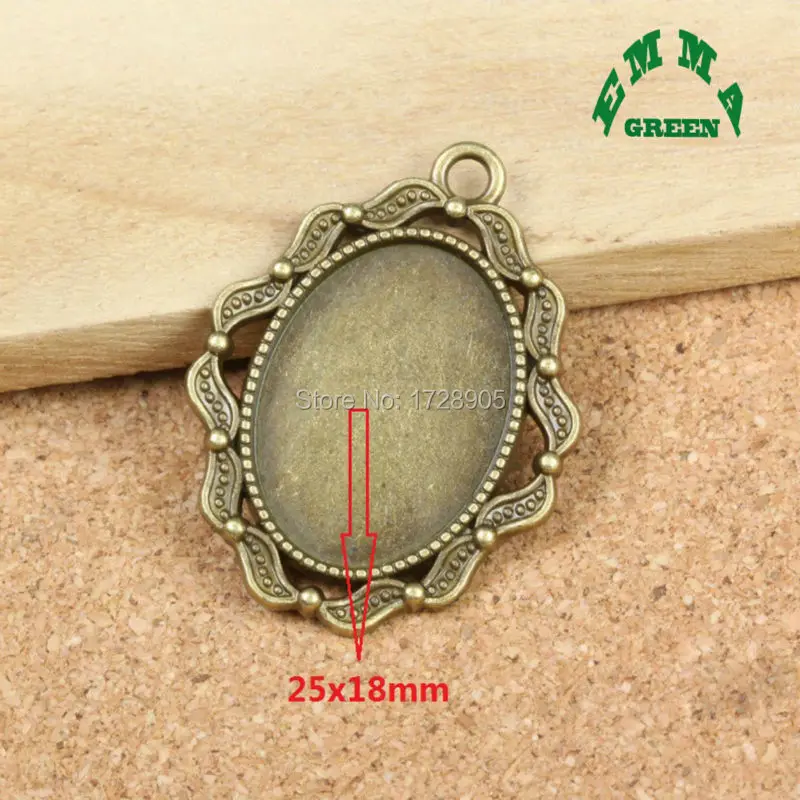 Cameo Base Tray Bezel Blank 10pcs Bronze Plated Necklace Pendant Setting fit Oval 25x18mm Cabochon Jewelry Making Findings
Cameo Base Tray Bezel Blank 10pcs Bronze Plated Necklace Pendant Setting fit Oval 25x18mm Cabochon Jewelry Making Findings
