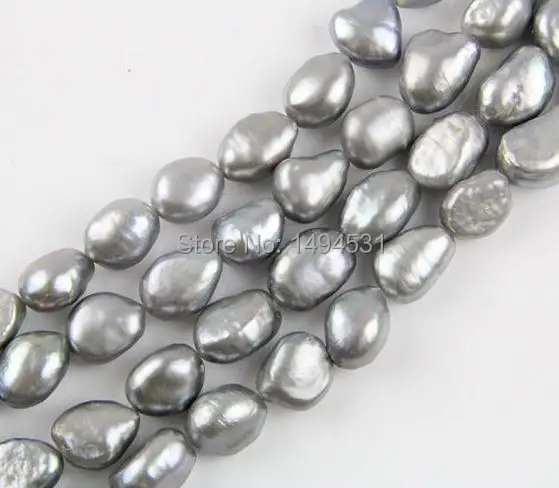 Natural Freshwater Pearl Loose Bead Strand,9-10MM Gray Baroque Pearls Loose Bead Nugget Baroque Strand Wholesale - Free Shipping
Natural Freshwater Pearl Loose Bead Strand,9-10MM Gray Baroque Pearls Loose Bead Nugget Baroque Strand Wholesale - Free Shipping