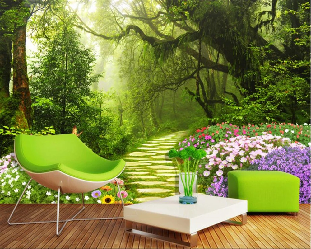 beibehang wall paper home decor Fresh virgin forest path butterfly flowers 3D TV wall wallpaper 3d-landscape-wallpaper mural
beibehang wall paper home decor Fresh virgin forest path butterfly flowers 3D TV wall wallpaper 3d-landscape-wallpaper mural