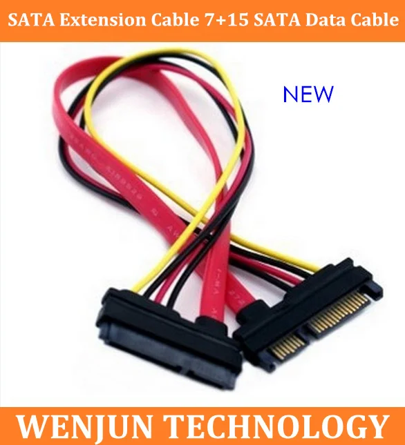 20PCS Free Shipping for SATA extension cable 7+15 SATA data cable + power wire / male to female cable
20PCS Free Shipping for SATA extension cable 7+15 SATA data cable + power wire / male to female cable