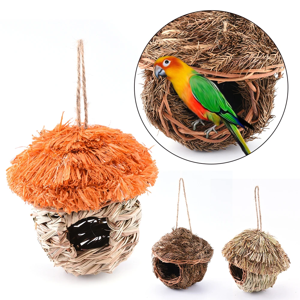 Ecological Bird Nest Hand-woven Birdcage Handmade Craft Straw Nesting Cage Healthy Eco-friendly Birds Nests
Ecological Bird Nest Hand-woven Birdcage Handmade Craft Straw Nesting Cage Healthy Eco-friendly Birds Nests