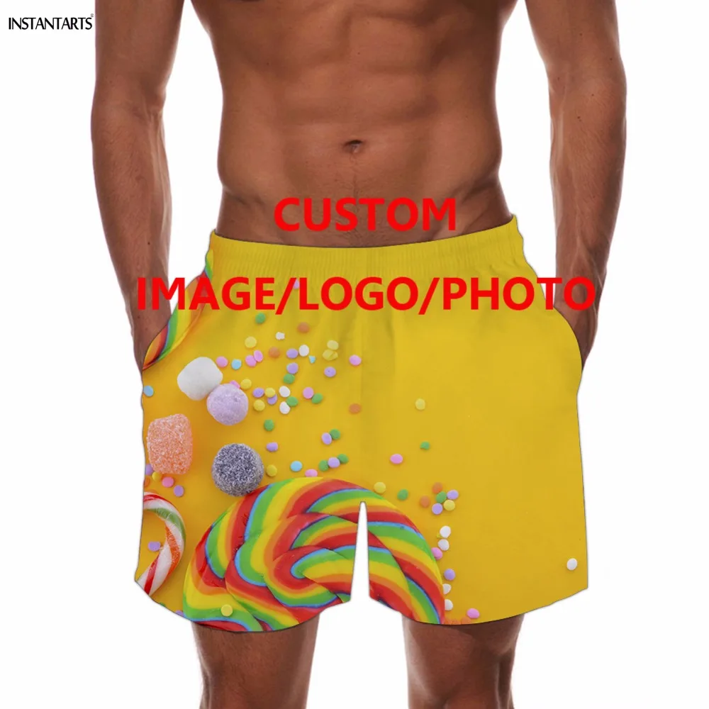 Фото INSTANTARTS мужские летние пляжные шорты на заказ ваш собственный