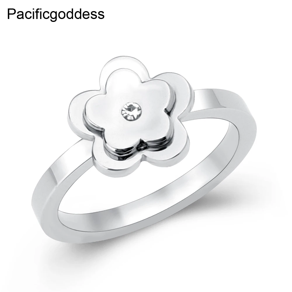 Pacificgoddess beautiful flowers shape rings with fine zircon Trendy stainless steel jewelry forparty women gift
Pacificgoddess beautiful flowers shape rings with fine zircon Trendy stainless steel jewelry forparty women gift