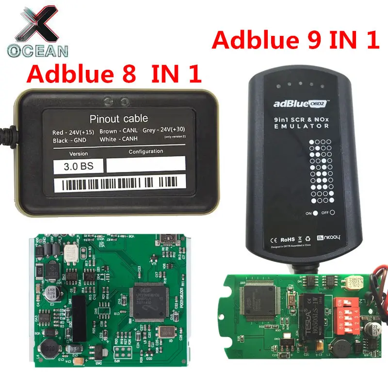 Adblue Emulator OBD2 Adblue 8 IN 1 V3 Nox Sensor Adblue 9 IN 1 No Need Any Software Universal Ad Blue For 9 Trucks Free Shipping
Adblue Emulator OBD2 Adblue 8 IN 1 V3 Nox Sensor Adblue 9 IN 1 No Need Any Software Universal Ad Blue For 9 Trucks Free Shipping