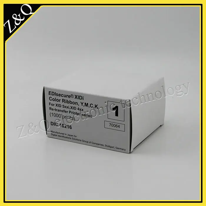 EDIsecure DIC10216 and DIC10319 Transfer Film work on XID8300 and XID8600 printer ribbon
EDIsecure DIC10216 and DIC10319 Transfer Film work on XID8300 and XID8600 printer ribbon