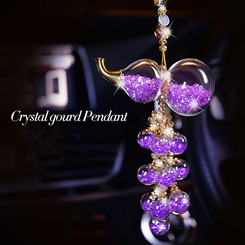 Car Rear View Mirror Charm Crystal Gourd Shape Hanging Ornament Rhinestone Decoration Crystal Diamond Gourd Shape Charm Pendant
Car Rear View Mirror Charm Crystal Gourd Shape Hanging Ornament Rhinestone Decoration Crystal Diamond Gourd Shape Charm Pendant