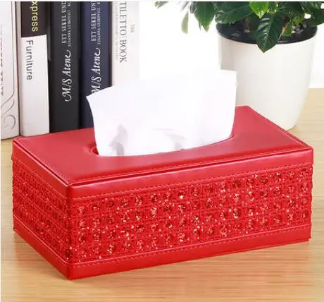 European Synthetic leather+Diamond toilet tissue holder box for napkins napkin box holder towel box for home decoration ZJH021B
European Synthetic leather+Diamond toilet tissue holder box for napkins napkin box holder towel box for home decoration ZJH021B