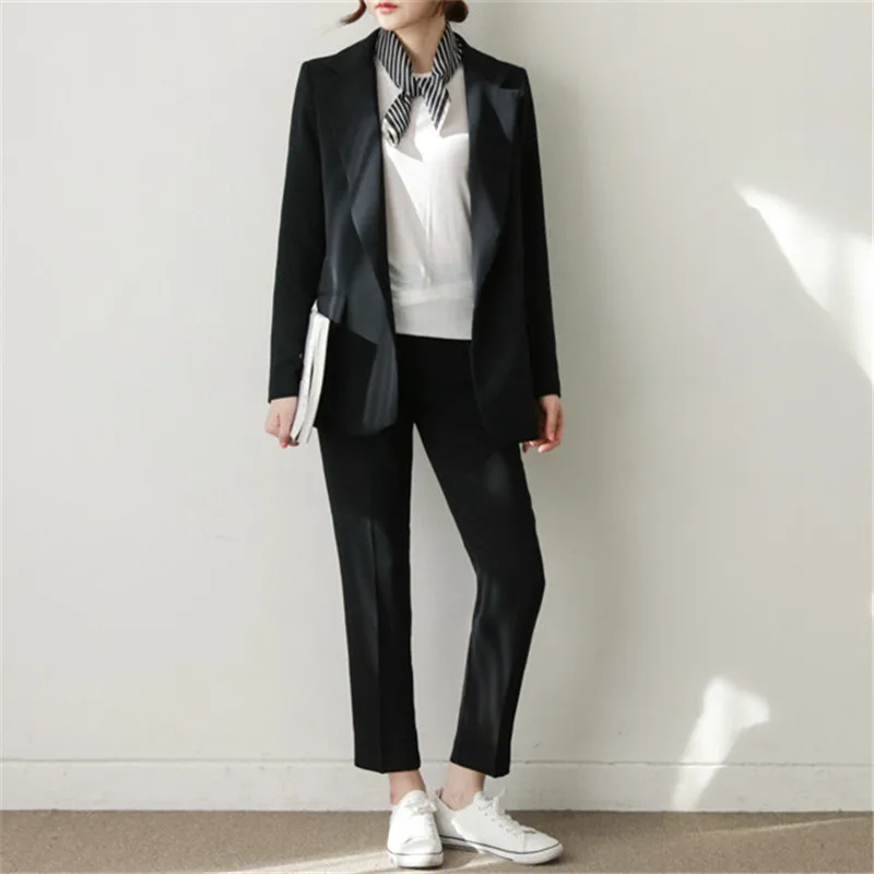 Chic Blazer Suits Women Fashion Pants Set 2021 Autumn Korean Elegant Pink Blazer & Straight Pants 2 Piece Suits Black OL Suits
Chic Blazer Suits Women Fashion Pants Set 2021 Autumn Korean Elegant Pink Blazer & Straight Pants 2 Piece Suits Black OL Suits