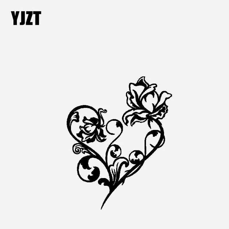 YJZT 13.6CM*17.1CM Creative Design Of Flowers Expressing Love Car Sticker Vinyl Decal Black/Silver C23-0419
YJZT 13.6CM*17.1CM Creative Design Of Flowers Expressing Love Car Sticker Vinyl Decal Black/Silver C23-0419