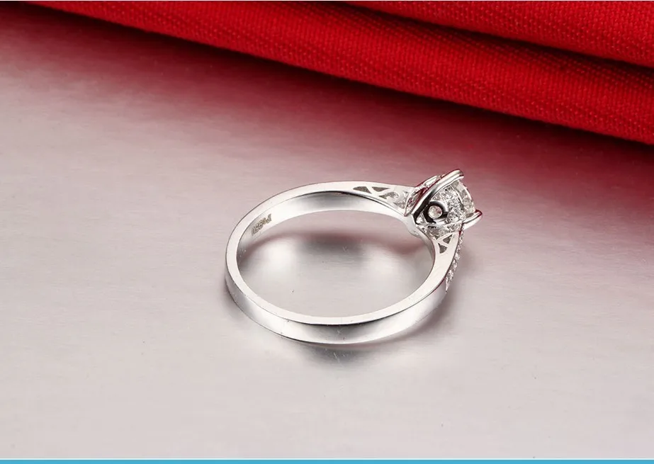 Amazing Design 1Ct Genuine Moissanite White Gold AU750 Fine Wedding Ring G-H Color Top Quality Last All Life
Amazing Design 1Ct Genuine Moissanite White Gold AU750 Fine Wedding Ring G-H Color Top Quality Last All Life
