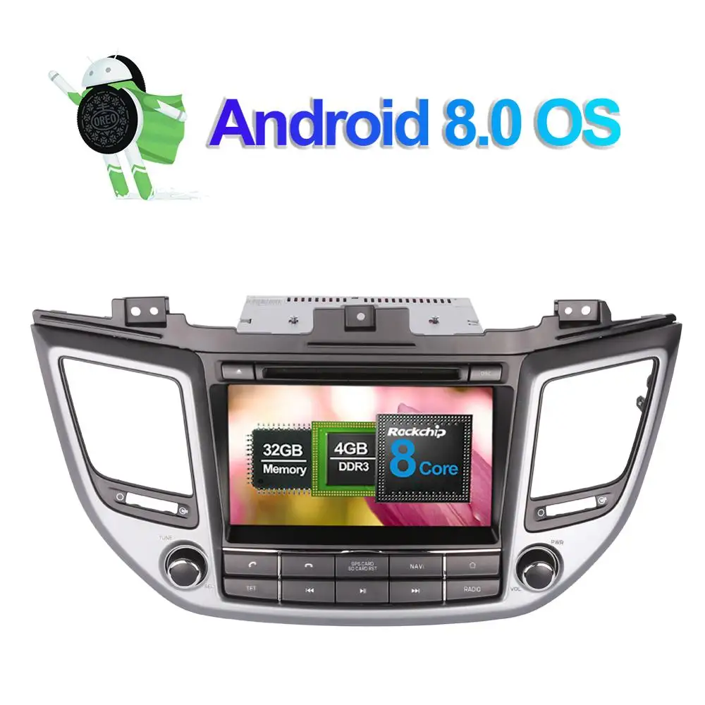 8 дюймовый Android 7 1/8 0 Восьмиядерный 4 Гб ОЗУ автомобильный радиоприемник стерео для
