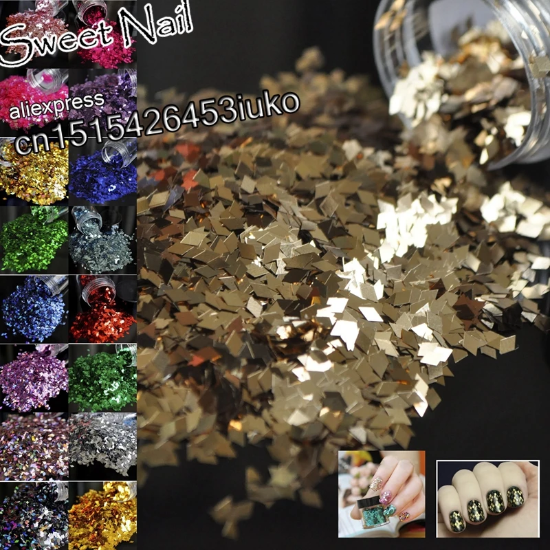 2020 Charming sexy sequins glittering diamond nail decoration 3D LEI piece Deep red B0306 | Красота и здоровье