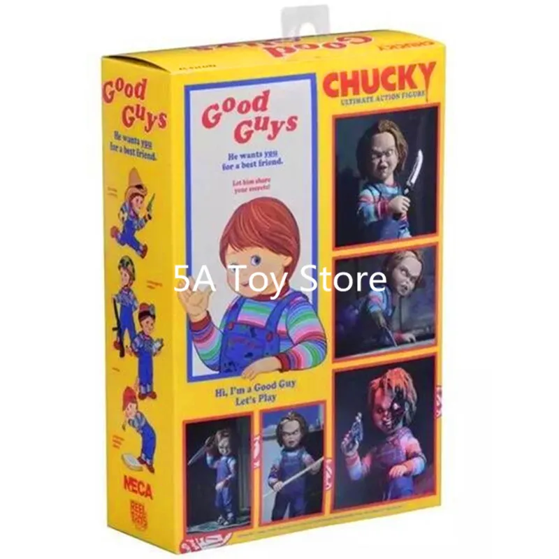 Chucky NECA Child's Play Scary Bride of Chucky Horror Good Guys PVC Action Figure Collectible Model Toy Doll 15CM
Chucky NECA Child's Play Scary Bride of Chucky Horror Good Guys PVC Action Figure Collectible Model Toy Doll 15CM