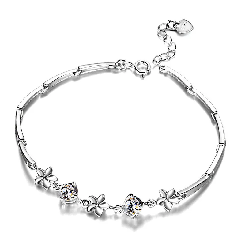 Fascinating Classic 925 Sterling Silver Crystal Fresh Flower Bracelet Charm For Party Jewelry Hot Sale Popular Gift
Fascinating Classic 925 Sterling Silver Crystal Fresh Flower Bracelet Charm For Party Jewelry Hot Sale Popular Gift