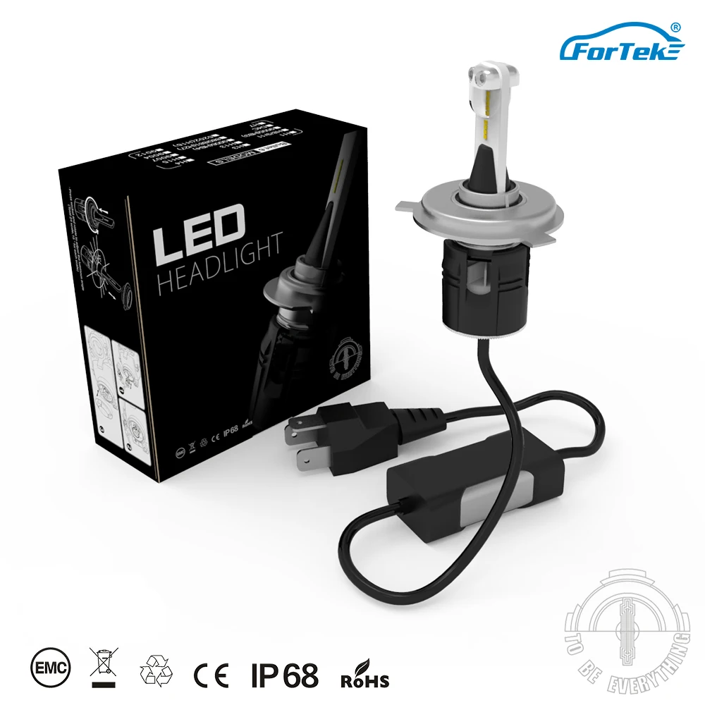 FORTEK LED Headlight Bulb CAR ROVER 48W 7200Lumens Extremely Bright Conversion Kit Diamond White 6000K Fog Light Bulbs H4/H7/H11
FORTEK LED Headlight Bulb CAR ROVER 48W 7200Lumens Extremely Bright Conversion Kit Diamond White 6000K Fog Light Bulbs H4/H7/H11
